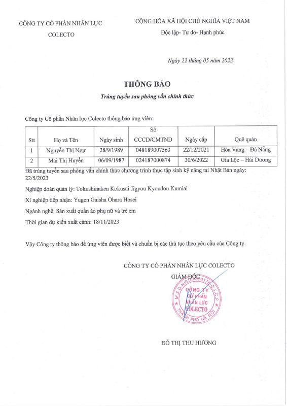 Công Ty Cổ Phần Nhân Lực Colecto