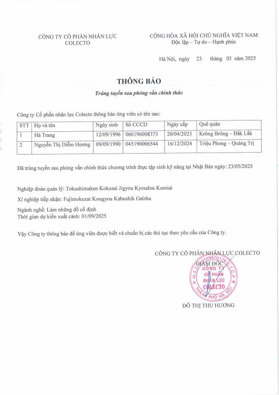 Công Ty Cổ Phần Nhân Lực Colecto